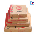 горячая продажа Крафт бумажная коробка пиццы упаковывая с различными размерами
